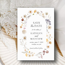 Wildblume Boho Chic Modern Whimsical Floral Save The Date