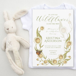 Wildblume Boho Daisy Kinderdusche Einladung