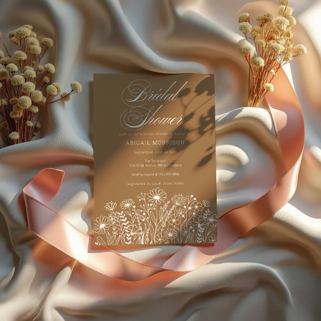 Wildblume Boho Fall Brautparty Einladung (Von Creator hochgeladen)