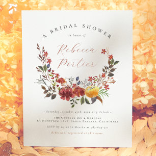 Wildblume Boho Floral Fall Brautparty