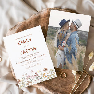 Wildblume Boho Foto Terracotta Wedding