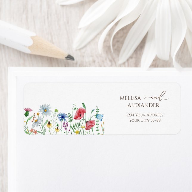 Wildblume Boho Garden Rücksendeadresse (Insitu)