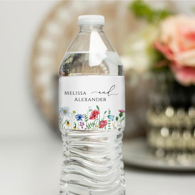 Wildblume Boho Garden Wasserflasche (Von Creator hochgeladen)