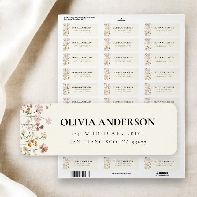 Wildblume Boho in Bloom Garden Rücksendeadresse (Von Creator hochgeladen)