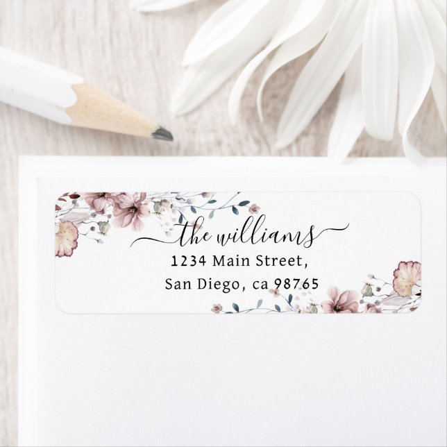 Wildblume boho minimalistisch moderne Babydusche (Insitu)