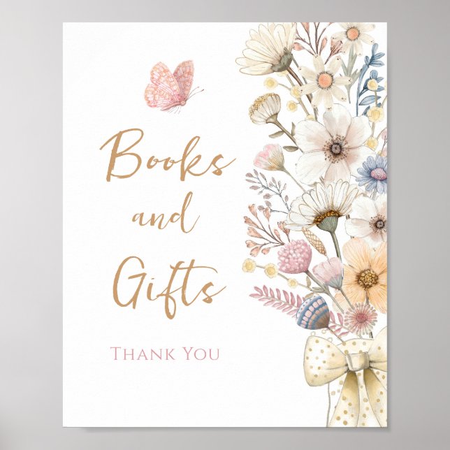 Wildblume Boho Poster (Vorne)