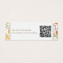 Wildblume Boho Wedding Gift Registry QR Code