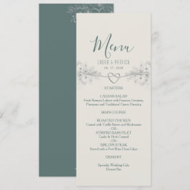 Wildblume Boho Wedding Menu Menükarte