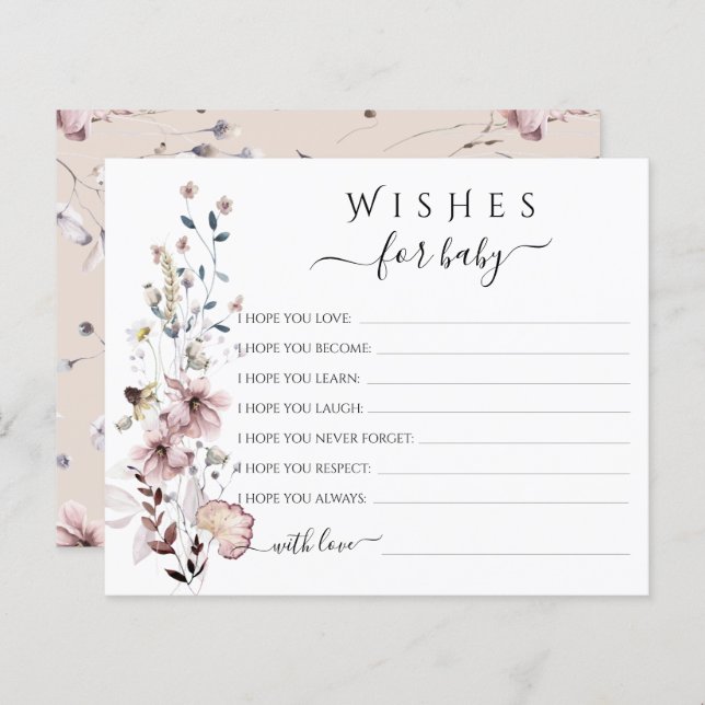 Wildblume boho will Baby Game (Vorne/Hinten)