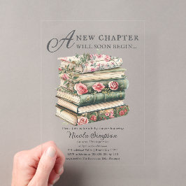 Wildblume | Book Theme Baby Shower Einladung