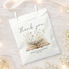 Wildblume | Book Theme Baby Shower Geschenktütchen
