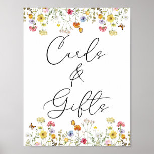 Wildblume Botanische Boho Karten & Geschenke Hochz Poster