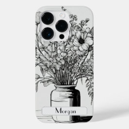 Wildblume Botanischer Blumenkohl Personalisiert Case-Mate iPhone 14 Pro Hülle