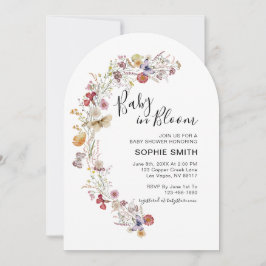 Wildblume Botanischer Garten Baby in Blüte Einladung