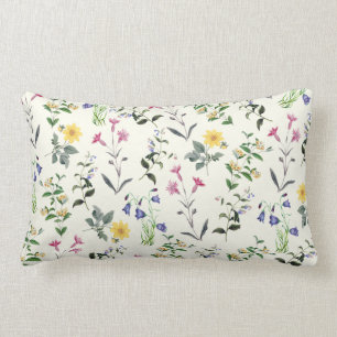 Wildblume-botanisches lumbales mit Blumenkissen Lendenkissen
