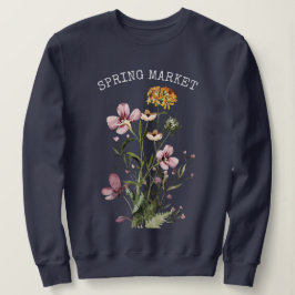 Wildblume Bouquet #1 Frühjahrsmarkt Sweatshirt