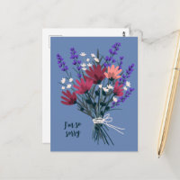 Wildblume Bouquet Beileid zum Verlust