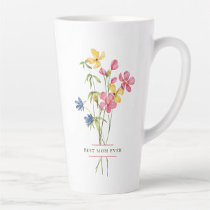 Wildblume Bouquet Best Mama Ever Milchtasse