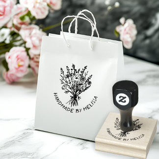 Wildblume Bouquet CUSTOM Personalisiert Gummistempel