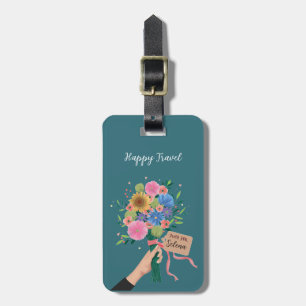 Wildblume Bouquet Gepäckanhänger