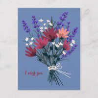 Wildblume Bouquet ich FEHLEN SIE Hübschen KUNST