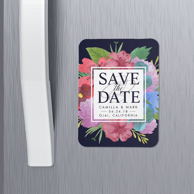 Wildblume Bouquet Save the Date Magnet (Von Creator hochgeladen)