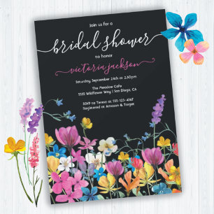 Wildblume Brautdusche Einladung
