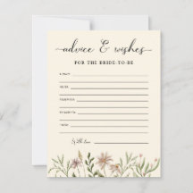 Wildblume Brautparty Beratung & Wünsche