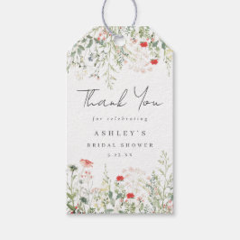 Wildblume Brautparty Geschenkanhänger