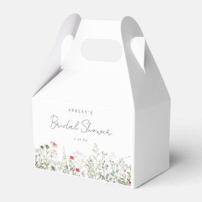 Wildblume Brautparty Geschenkschachtel (Vorderseite)