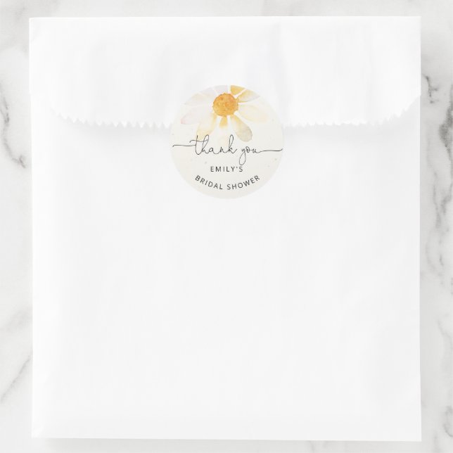 Wildblume Brautparty Runder Aufkleber (Tasche)