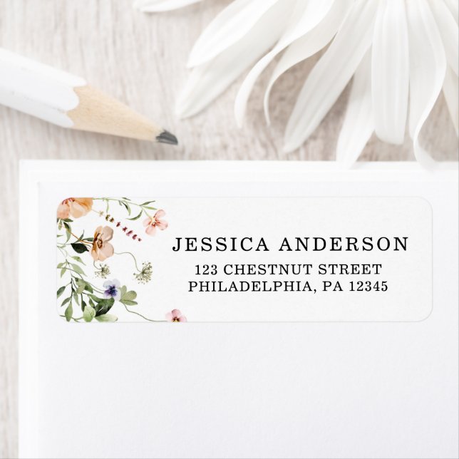 Wildblume Brautparty Rustikal rosa Blumenbezeichnu (Insitu)