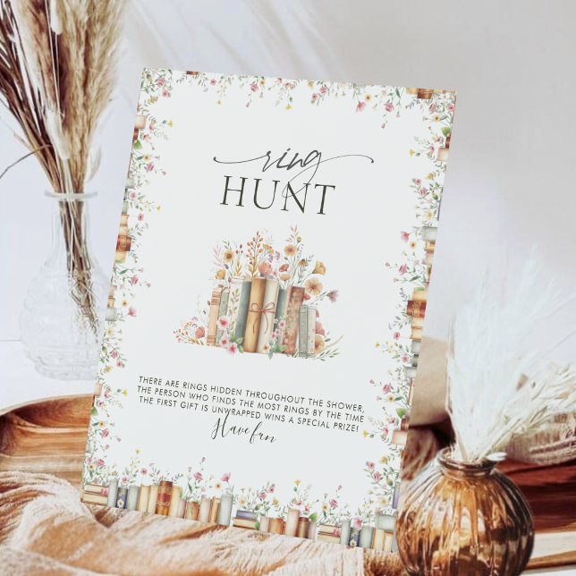 Wildblume Buch Themenklingeljagd Brautparty Sockelschild (Von Creator hochgeladen)