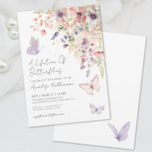 Wildblume Butterfly Brautparty