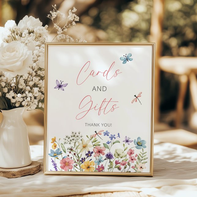 Wildblume Butterfly Garden Cards und Geschenke Poster (Von Creator hochgeladen)