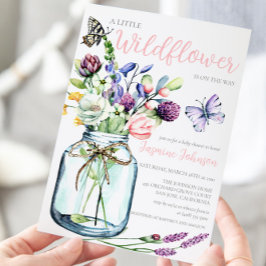 Wildblume Butterfly Glass Jar Bohemisch Bouquet Einladung