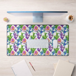 Wildblume Cactus Pattern Schreibtischunterlage