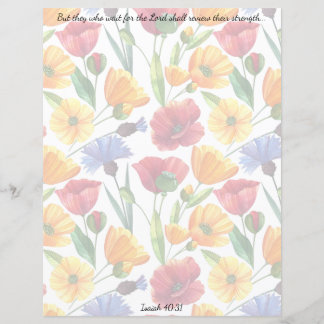 Wildblume Christlich Stationery