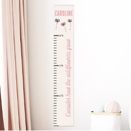 Wildblume Christliche Zitate Girls Wachstumsdiagra Poster