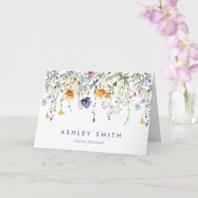 Wildblume Client Vielen Dank Karte (Orchidee)