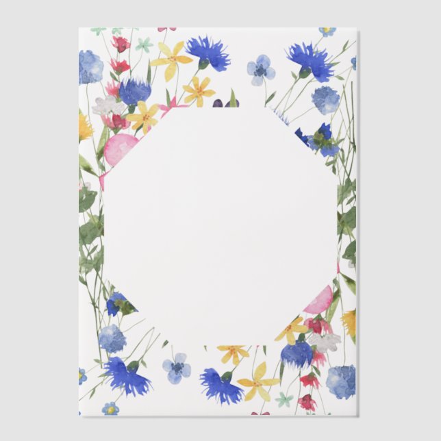 Wildblume Cornflower Blue Cover Sheet (Vorderseite)