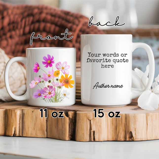 Wildblume Custom Tasse for Women, Mama & Bridesmai (personalized text mug, Valentine’s Day gift, girlfriend gift, birthday gift for her, Mother’s Day)