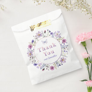 Wildblume danke Ihnen für die Geburtstagsparty Geschenktütchen