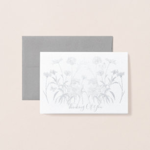 Wildblume denken folienkarte