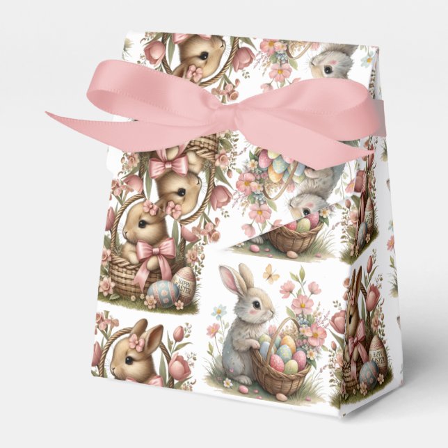 Wildblume der Osterhase Geschenkschachtel (Vorderseite)