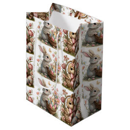 Wildblume der Osterhase Mittlere Geschenktüte