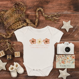 Wildblume der personalisierten Schwangerschaft Baby Strampler