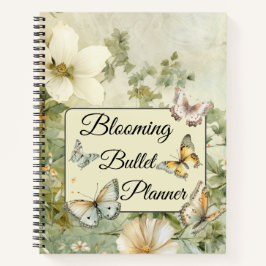 Wildblume der Vintagen Hütte Blühen Planer Notizbuch