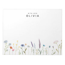 Wildblume der Wasserfarbe Personalisiert mit Liebe