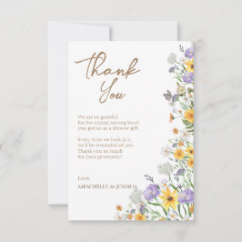 Wildblume des Frühlings, Blume des Gartens Dankeskarte